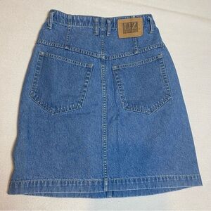 Vintage Y2K Liz Wear Denim Jean Skirt Size Petite 2 Boho 100% Cotton